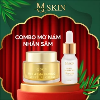 Combo Hỗ Trợ Giảm Nám Serum Nám HA+ Cao Nám MQ Skin Giúp Mờ Tàn Nhang, Nám Lâu Năm, Căng Bóng Cho Da