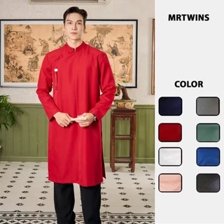Áo Dài Nam Ngũ Thân Truyền Thống Form Rộng Cúc Bọc Thương Hiệu Mr Twins