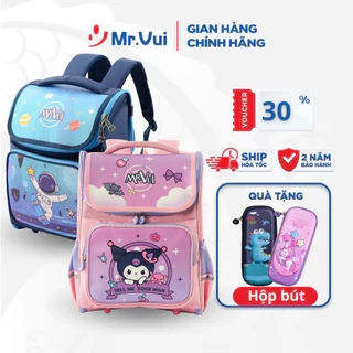 Balo chống gù lưng Mr.Vui BLCG 970, cặp cho bé trai, bé gái đi học cấp 1, học tiểu học, chống thấm