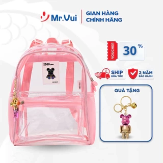 Balo mini Mr Vui BLTEEN 1022, balo trong suốt thời trang nữ chống thấm nước cho học sinh, sinh viên
