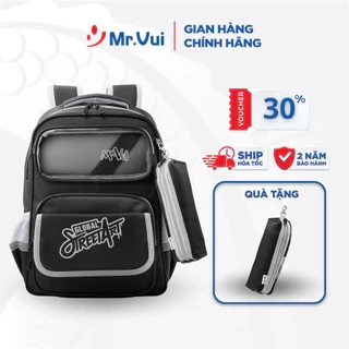 Balo thời trang Mr Vui balo đi học, đi chơi học sinh cấp 1, cấp 2, cặp sách nhiều ngăn BLTEEN 946