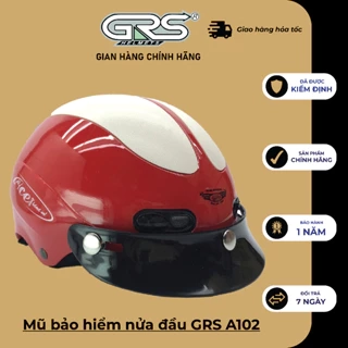 Mũ bảo hiểm nửa đầu GRS A102 (nhiều màu)