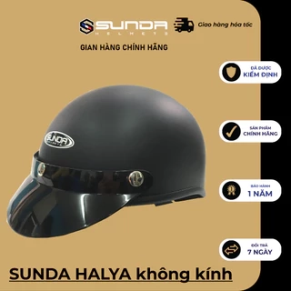 Mũ bảo hiểm nửa đầu không kính SUNDA HALYA (nhiều màu)