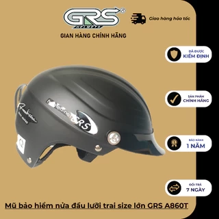 Mũ bảo hiểm nửa đầu lưỡi trai GRS A760 (nhiều màu)