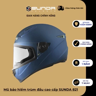 Mũ bảo hiểm trùm đầu cao cấp SUNDA 821 – chính hãng