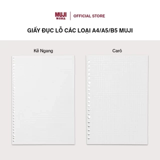 Giấy Đục Lỗ Các Loại A4/A5/B5 MUJI