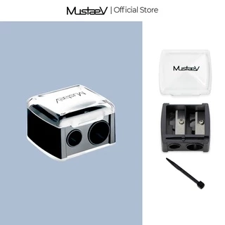 Gọt bút chì kép MustaeV để mài bút chì dài và bút chì mảnh (12mm + 8mm)