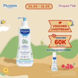 Combo 2 Sữa Tắm Gội Cho Trẻ Sơ Sinh & Em Bé Da Thường Mustela 500ml