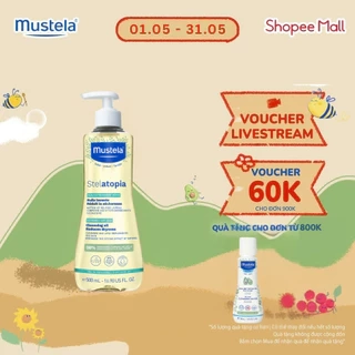 Dầu tắm gội Cho Trẻ Sơ Sinh & Em Bé Da Chàm Thể Tạng Mustela Stelatopia Cleansing Oil 500ml