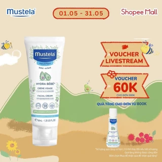 Kem Dưỡng Da Mặt Mustela Cho Trẻ Sơ Sinh & Em Bé Da Thường 40ml