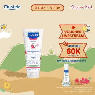 Sữa Dưỡng Da Toàn Thân Cho Trẻ Sơ Sinh & Em Bé Có Da Nhạy Cảm Mustela - 200ml
