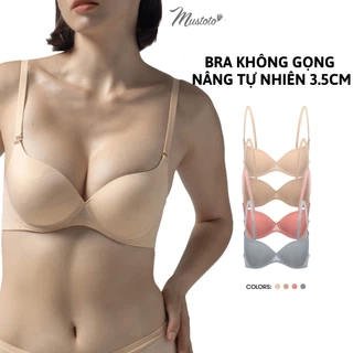Áo Lót Mustoto Bra Nâng 3,5cm Không Gọng Tự Nhiên (MA42)