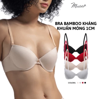 Áo Lót Nữ Mustoto Bra Mút Mỏng Có Gọng Mềm Nâng Ngực Bamboo Kháng Khuẩn Mây (MA17)