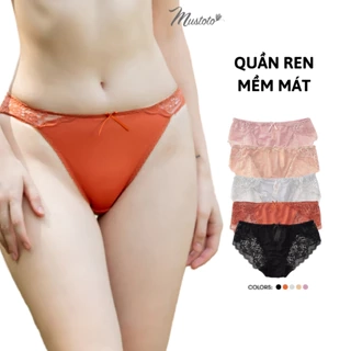 Quần Lót Nữ Mustoto Ren Lưng Thấp Thoải Mái Gợi Cảm Delphis (MQ22)