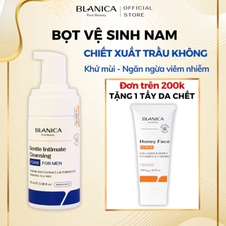 Dung dịch vệ sinh nam BLANICA chiết xuất lá trầu không, Dạng bọt, mùi hương tự tin nam tính 100ml