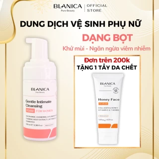 Dung dịch vệ sinh nữ dạng bọt chiết xuất cúc la mã BLANICA Gentle Intimate Cleansing Foam 100ml