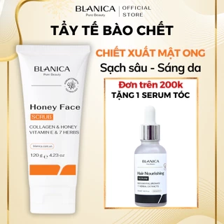 Tẩy tế bào chết da mặt chiết xuất mật ong lên men BLANICA Honey Facial Scrub giúp làn da mịn màng trắng sáng 120g