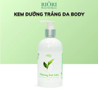 Kem Body Trắng Da RIORI HANA Whitening Body Lotion 300g, Nâng Tone Da, Dưỡng Trắng