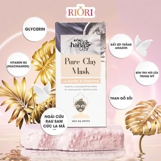 Mặt Nạ Đất Sét Detox Thải Độc Da RIORI HANA Pure Clay Mask (6 gói)