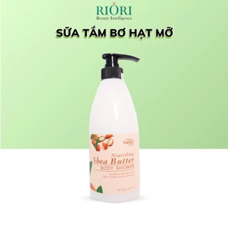 Sữa Tắm Bơ Hạt Mỡ Dưỡng Ẩm Mịn Da RIORI HANA Nourishing Shea Butter Body Shower 750g