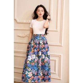 Áo Cotton Thun Nữ Hè MY WAY Ngắn Tay Nhiều Màu Trơn Bssic 6MAT2241