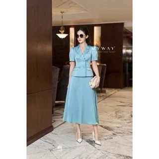 Chân Váy Nữ MY WAY Chất Liệu Lụa Sang Trọng 5MCXB262