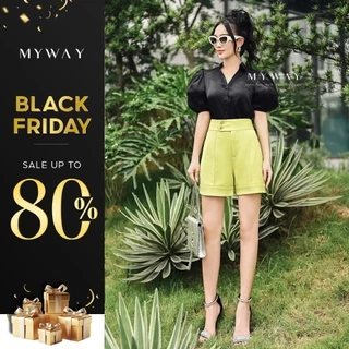 Quần Short Nữ MY WAY Hai Cúc Sang Trọng 1MS01166