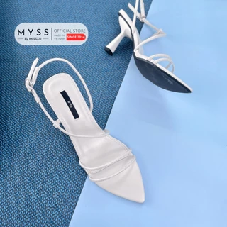 Giày sandal nữ MYSS mũi nhọn dây mảnh 8 cm thời trang - SD150