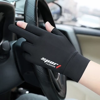 Găng tay thể thao MYT Găng tay hở ngón chống trượt vải lanh thoáng khí chống tia cực tím phù hợp để lái xe mô tô