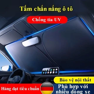 Tấm chắn nắng kính chắn gió ô tô MYT Tấm che nắng tráng bạt titan 2 lớp chống UV giảm nhiệt độ bảo vệ nội thất ô tô
