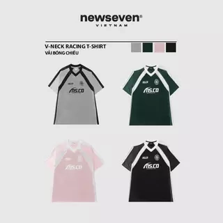 Áo Thun Jersey Cổ V NEWSEVEN V-Neck Racing T-Shirt AT.380