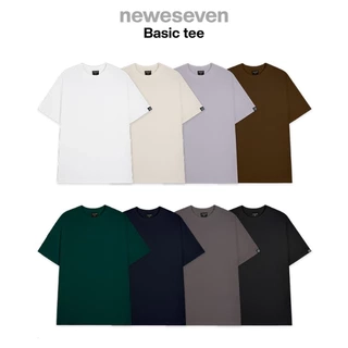 Áo thun trơn NEWSEVEN Basic Tee phông trơn nam nữ tay lỡ oversize form rộng