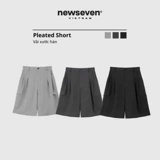 Quần Short Âu Ống Rộng NEWSEVEN Pleated Short Vải Xước Hàn NQS.466