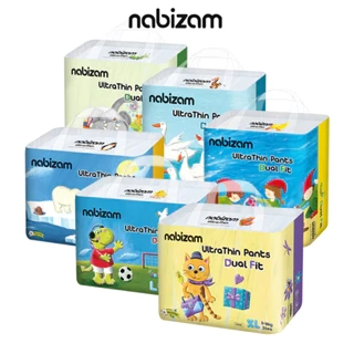 Set 2 Miếng Bỉm Quần NABIZAM ULTRA THIN 4 Mùa Mỏng Mềm Hơn, Thấm Hút Nhanh Hơn Size Cho Bé 6-24kg