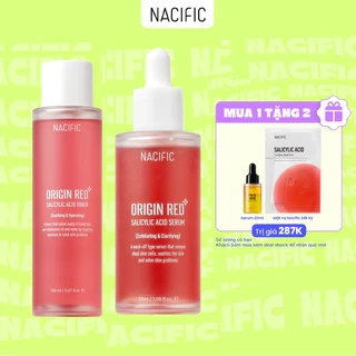 Combo peel da Nacific Origin Red Salicylic Acid Serum 50ml + Nước hoa hồng Origin Red Salicylic Acid 150ml