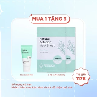 Sữa rửa mặt Freska Low pH Gentle Cleanser 30ml + 1 mask Nacific