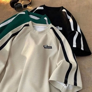 Áo thun LoGo HINMAM NAD Unisex Áo phông nam nữ tay lỡ 2 Soc oversize form rộng chất liệu cotton dệt tổ ong thoáng mát