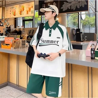 Bộ thể thao nam nữ SUMMER NAD.Đồ bộ thể thao unisex chất tổ ong thấm hút mồ hôi thoáng mát