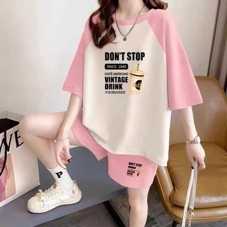 Bộ thể thao Nữ DONTSTOP NAD.Đồ bộ thể thao unisex chất tổ ong thấm hút mồ hôi thoáng mát