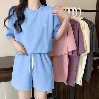 SET Bộ Quần Áo Nữ Thêu Hình Động Vật NAD Unisex - Đồ Bộ Thể Thao Nữ Chất Cotton Mặc Đi Chơi Du Lịch Ullzang