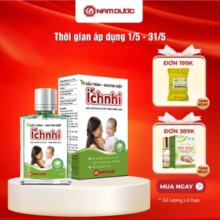 Dầu tràm khuynh diệp Ích Nhi 30ml giúp phòng cảm lạnh, làm ấm, an toàn cho trẻ sơ sinh và phụ nữ có thai, sau sinh