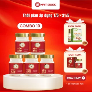 Yến sào Nam Dược tổ yến chưng đường phèn , hộp 1 lọ 70ml