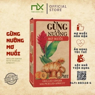 Gừng Nướng Mơ Muối Nam Xanh Hộp 80g(100g)