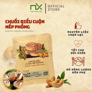 Nam Xanh Chuối điều cuộn nếp phồng túi 40g