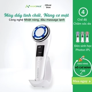 Máy Đẩy Tinh Chất Nóng Lạnh NANOMAX C812, Nâng Cơ Chăm Sóc Da Mặt, Dưỡng Trắng ION, F-Vibration 42 Độ C Làm Sạch Sâu