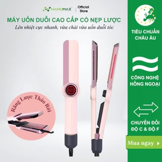 Máy Uốn Duỗi Tóc Cao Cấp Nanomax SM-868, 3in1 Vừa Uốn Duỗi Vừa Chải Tơi Tóc, Nẹp Máy Ceramic Gắn Lược Tháo Rời