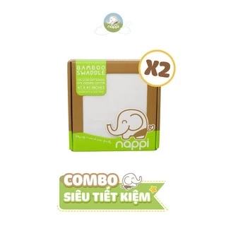 02 Hộp khăn sợi tre đa năng Nappi 120x120cm