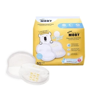 2 Bịch miếng thấm sữa Moby Baby + 1 Bông đa năng 80gr