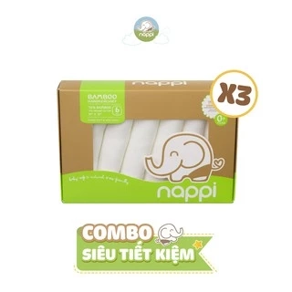 3 Hộp khăn sữa Nappi (6 chiếc/hộp)
