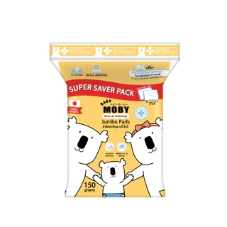 Bông Miếng Moby Baby An toàn Làm Sạch Vệ Sinh Cho Bé Cỡ Lớn